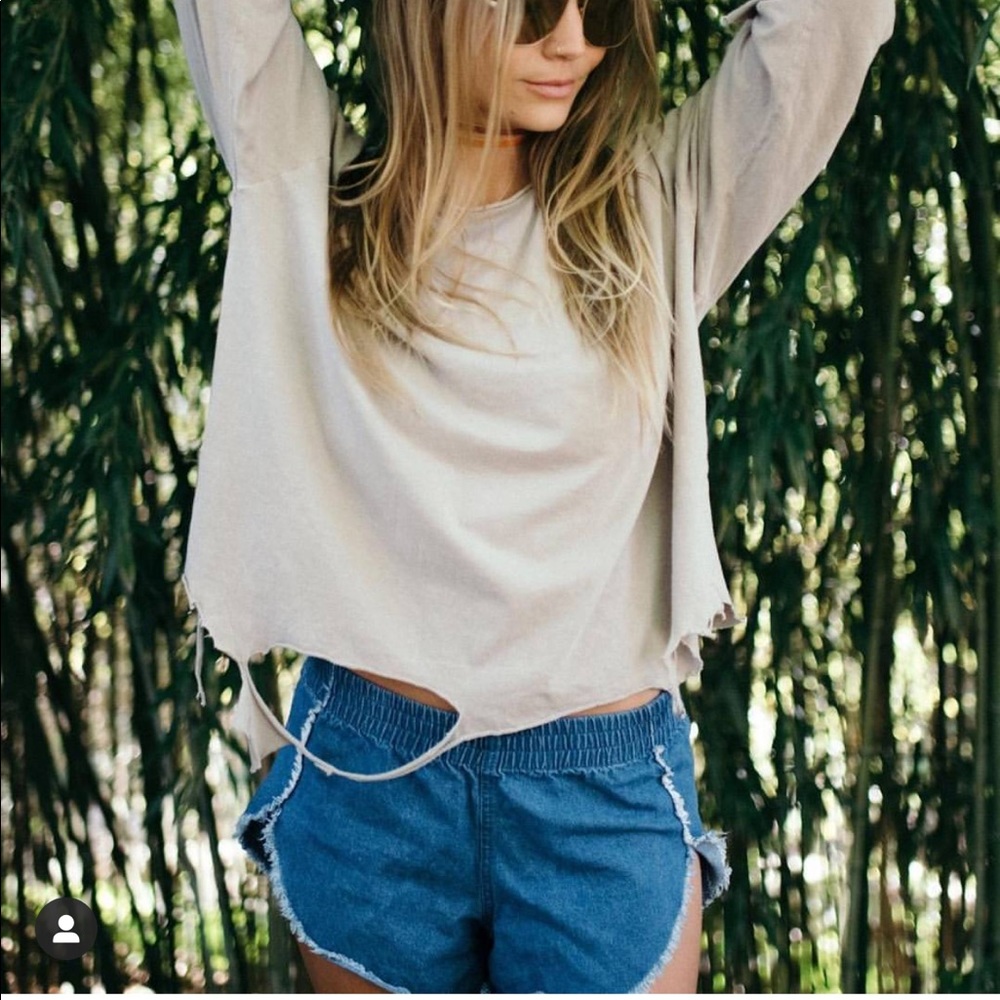 Tribe Kelley EUC denim high waist shorts